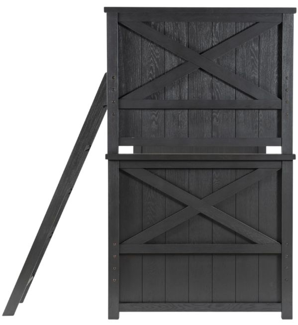 Legacy Kids Teen Flatiron Midnight Youth Twin Over Twin Bunk Bed-3