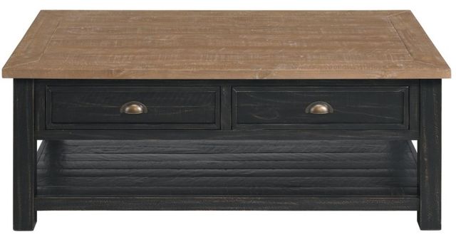 Martin Svensson Monterey Driftwood Coffee Table with Black Base-1
