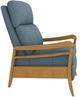 Best® Home Furnishings Customizable Ryberson Leather Manual High Leg Recliner with Honey Birch Legs-3