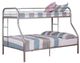 Furniture of America® Finnerty Silver Twin/Full Bunk Bed-0