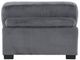 Homelegance® Traverse 2-Piece Plush Gray Corduroy Modular Sectional with Ottoman-3
