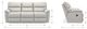 La-Z-Boy® Brooks Sugar Manual Reclining Sofa-2