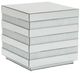 Michael Amini® Montreal™ Mirrored Square End Table-0