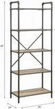 ACME Furniture Itzel Antique Oak/Sandy Gray Bookcase with Five Shelves-3