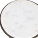 Uttermost® Tilton White Marble Top Accent Table with Dark Bronze Base-4