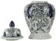 A & B Home Blue/Gold Bryn Ginger Jar-2