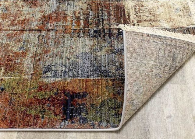 Kalora Interiors Serene Red Blue Beige 7'10" x 10'6" Rug-4