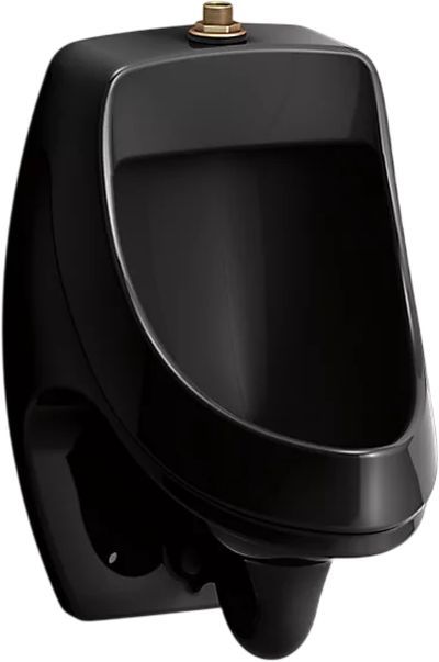KOHLER® Dexter™ Black Washout Half-Stall 0.125 Gpf Urinal, Top Spud-0