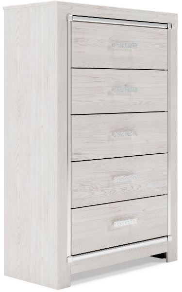 Signature Design by Ashley® Altyra 4-Piece White Twin Panel Bed Set-4