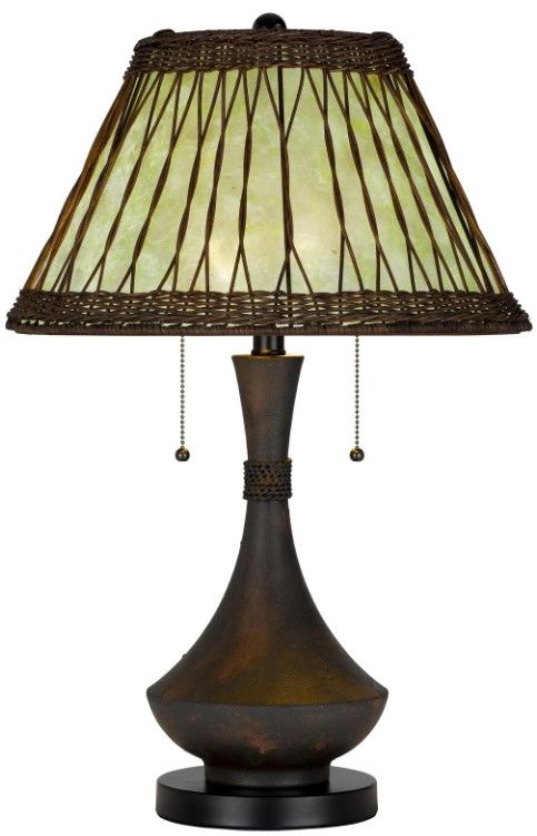 Cal® Lighting & Accessories Mateo Dark Bronze Table Lamp-0