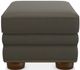La-Z-Boy® Pembroke Tar Ottoman with Brass Nailhead Trim-1
