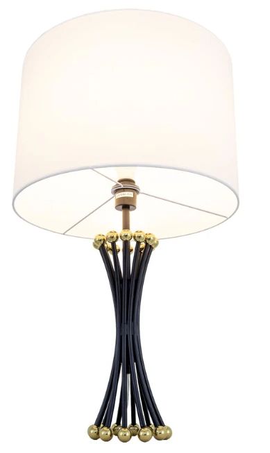 YHD Black/Gold One Light Table Lamp-4