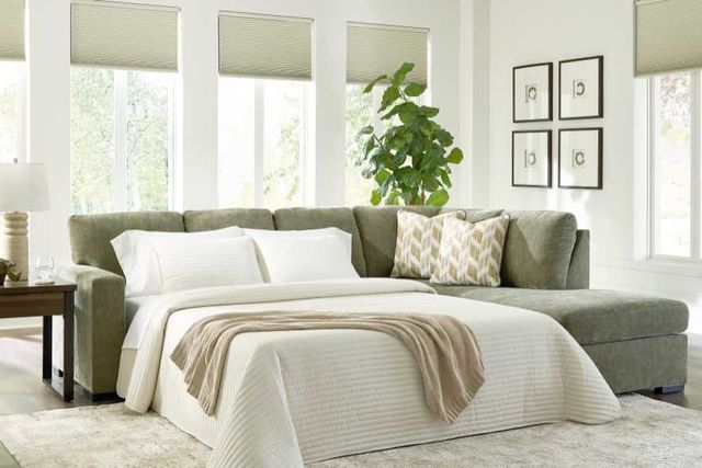Signature Design by Ashley® Bridgepoint 2-Piece Moss Sleeper Sectional and Chaise-2