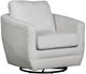 LH Home Feather Baltimo Matte Black/Woven Alabaster Swivel Glider Chair-0