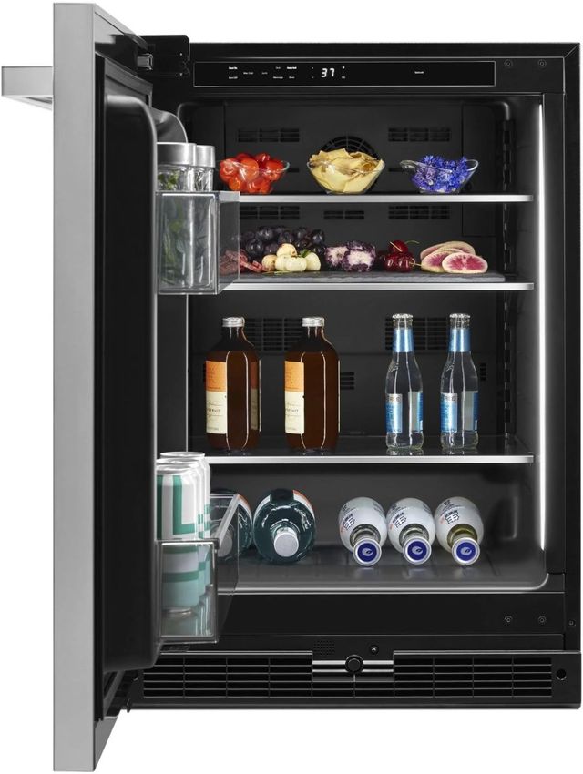 JennAir® NOIR™ 5.0 Cu. Ft. Stainless Steel Under the Counter Refrigerator-3
