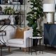 Crestview Collection Bengal Manor Talley White Accent Table with Black Base-1