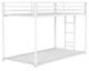 Furniture of America® Rothwell Matte White Youth Twin/Twin Metal Bunk Bed-2