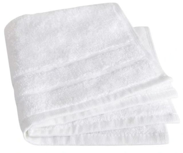 Cariloha White Viscose and Turkish Cotton Blend Washcloth-0