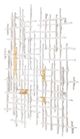 A & B Home Gold/White 32" Wall Decor-1