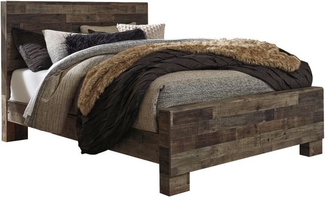 Benchcraft® Derekson 2-Piece Multi Gray Queen Panel Bed Bedroom Set-1