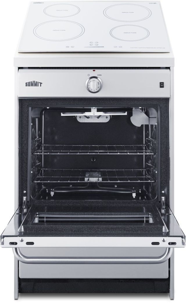 Summit® 24" White Slide In Induction Range-1