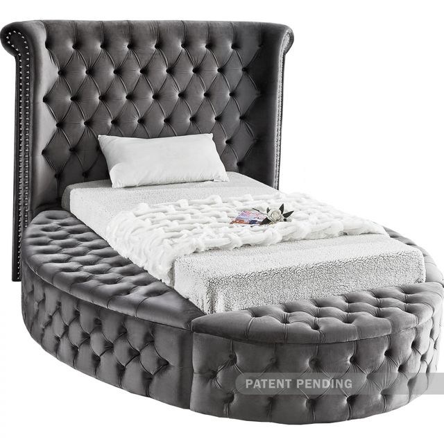 Meridian Furniture Luxus Grey Full Bed-0