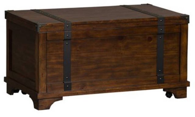 Liberty Furniture Aspen Skies Russet Brown Storage Trunk