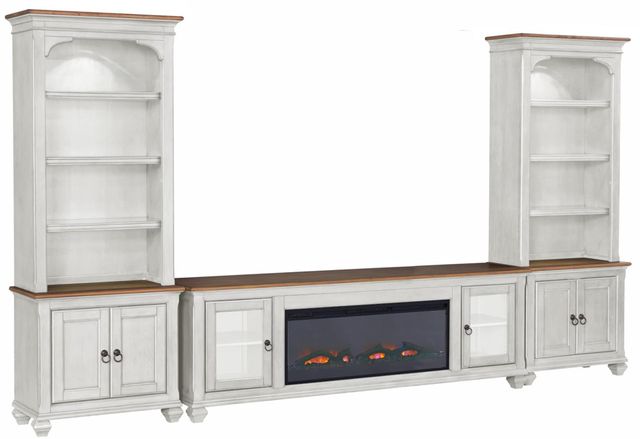 Legends Home Americana Whiskey/White Bookcase Pier-4