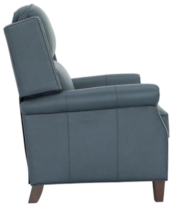 BarcaLounger® Shasta Santa Fe Ocean Leather Manual Recliner-4