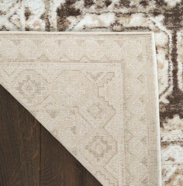 Nourison Home™ Dekor DEK01 Ivory Brown 5'x7' Style 1 Area Rug-2