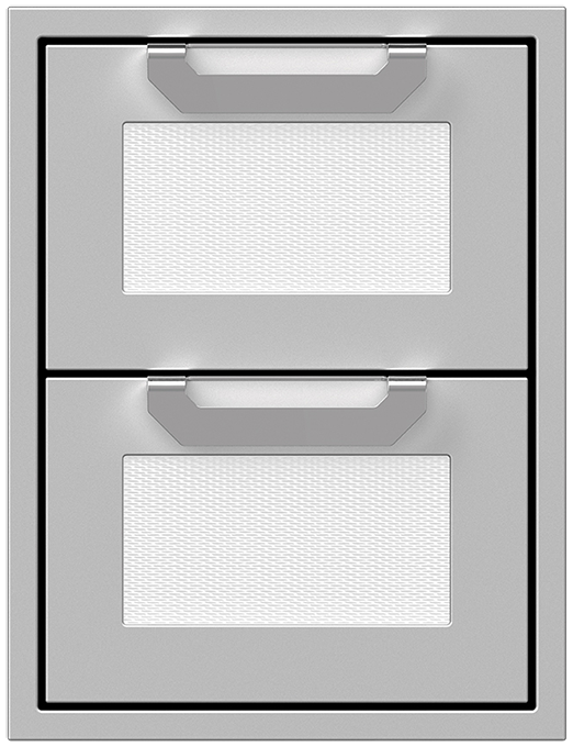 Hestan® AGDR Series 16” Froth Outdoor Double Storage Drawers-0