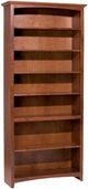 Whittier Wood® Furniture Customizable McKenzie 6-Shelf 36" Bookcase-0