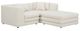 Moe's Home Collection Lowtide Nook 3-Piece Warm White Modular Sectional and Ottoman-0