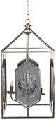 A & B Home Silver Vintage Glamour Iron Chandelier-2