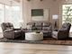 Madras Leather Sofa and Loveseat Set, Recliner Free!-1