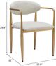 Zuo® Modern Zens 2-Piece Gold/Quill Gray Dining Arm Chair Set-4