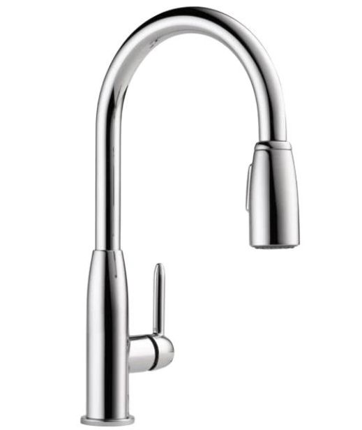 Peerless Core Chrome Single Handle Pull-Down Kitchen Faucet-0
