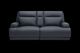 iPowr Steel Blue Triple Power Reclining Console Sofa with Heat, Massage and Mulitmedia Control -0