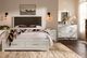 Vaughan-Bassett Lodge & Loft Sedona Brown/Soft White Oak King Upholstered Panel Storage Bed-1