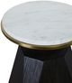 Century® Cadence Marble Top Accent Table with Mocha Base-2
