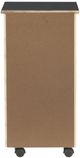 Linon Rudy Black 6-Drawer Rolling Storage Cart-3