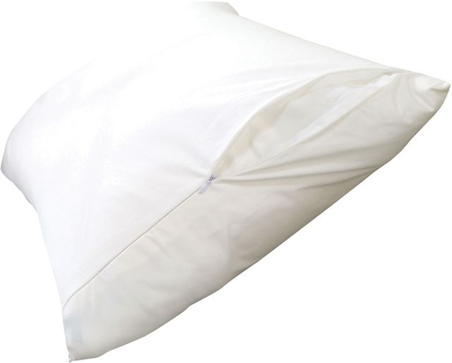 Protect-A-Bed® Naturals White Cotton Waterproof Queen Pillow Protector-4