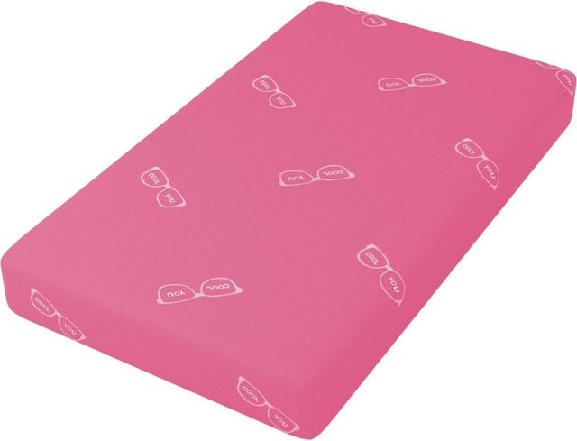 Rize Home 7.5" Hybrid Firm Smooth Top Twin Youth Pink Mattress in a Box-0