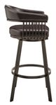 Armen Living Chelsea Chocolate 26" Swivel Counter Stool-2