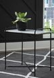Signature Design by Ashley® Ashber White Marble Top Accent Table with Black Metal Base-4