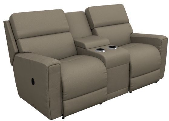 La-Z-Boy® Apollo Fossil Manual Reclining Loveseat with Console-0