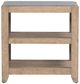 Liberty Furniture Millstone Gray Chairside Table with Brown Base-3