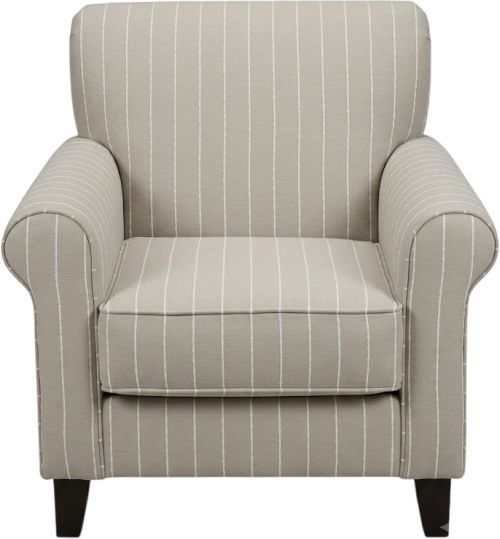 Fusion Furniture Max Pearl Shiplap Sand Accent Chair-0