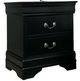 Furniture of America® Louis Philippe Black Nightstand-0