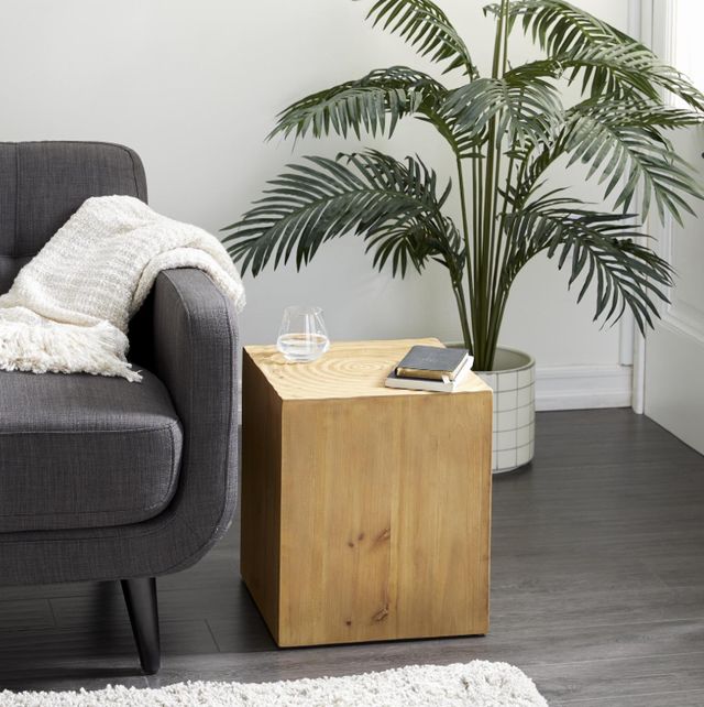 Deco Marche Brown Cube Accent Table-3
